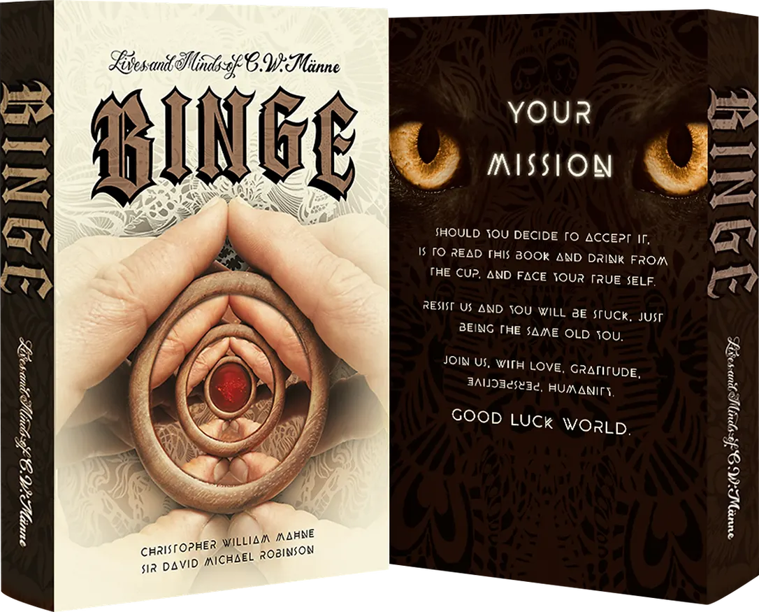 BINGE book mockups